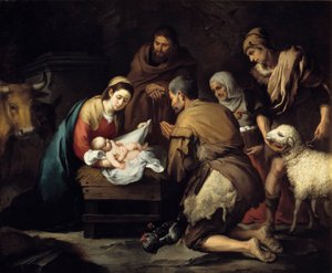 羊飼いの礼拝 作： Bartolomé Esteban Murillo